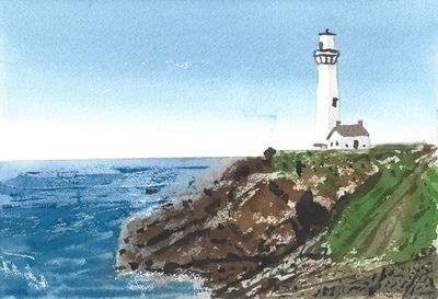 Lighthouse On The Cliff