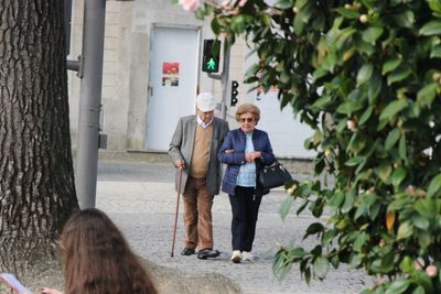 Senior Couple On A Stroll