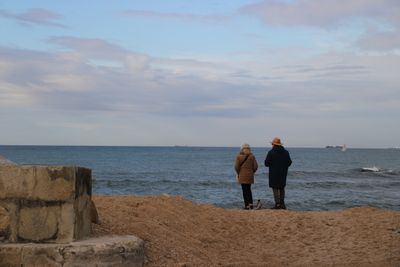 Senior Couple Watching The Sea